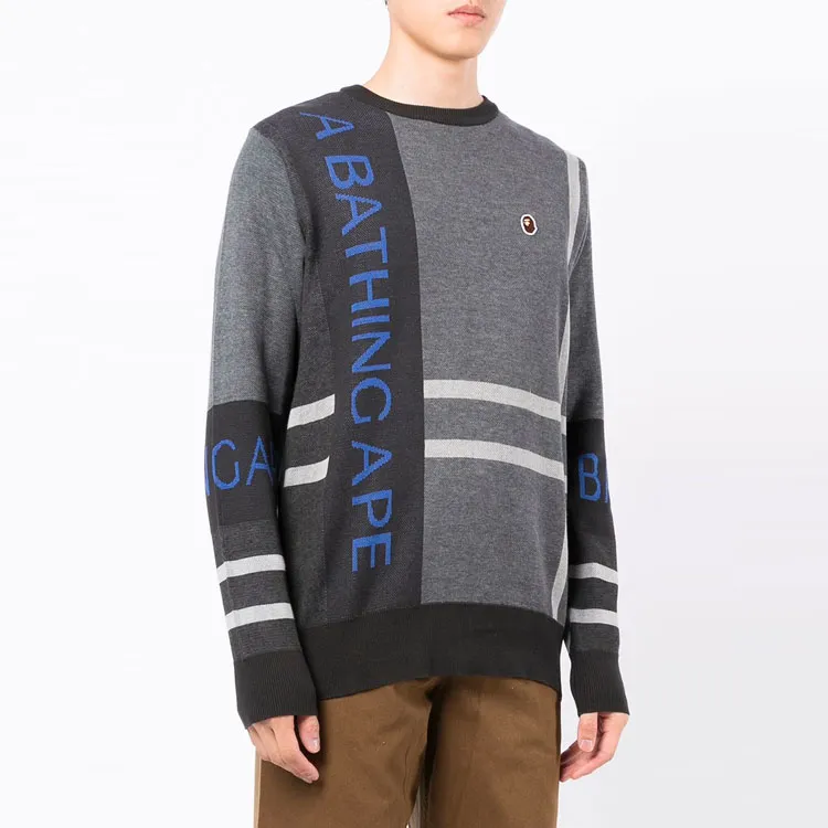 A BATHING APE Bape Sweaters Men Gray-3