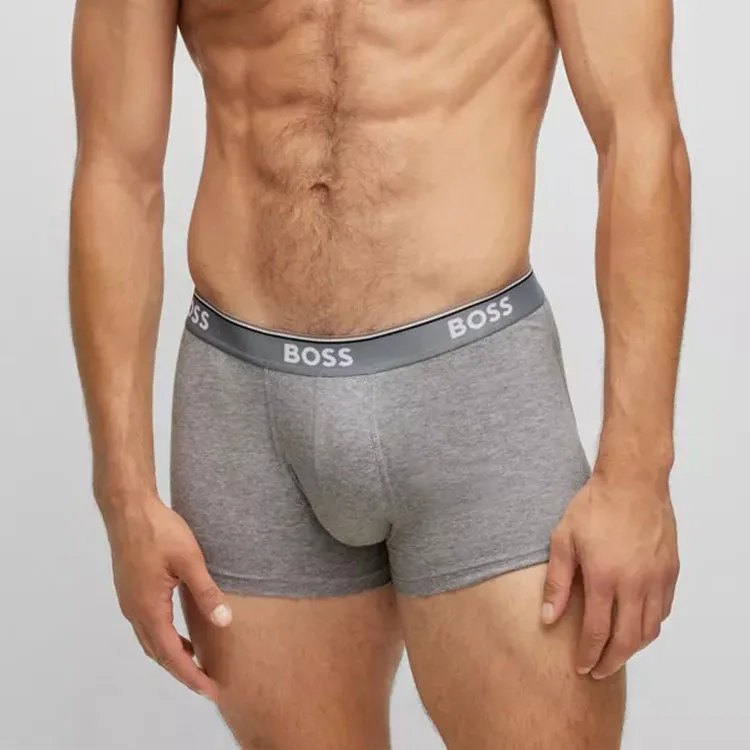 HUGO BOSS Stripe trim Logo waistband Boxers-3