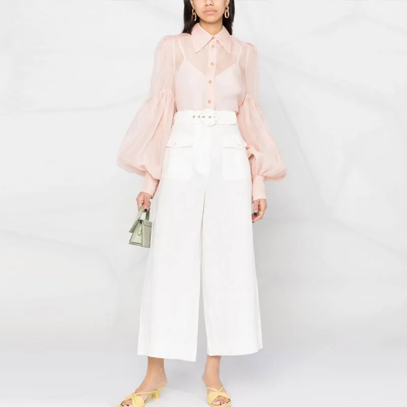 Zimmermann Knitted Sweatpants Women's White-1