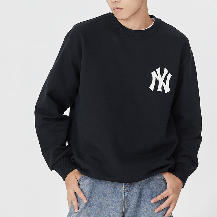 MLB New York Yankees Sweatshirts Unisex Black M - POIZON