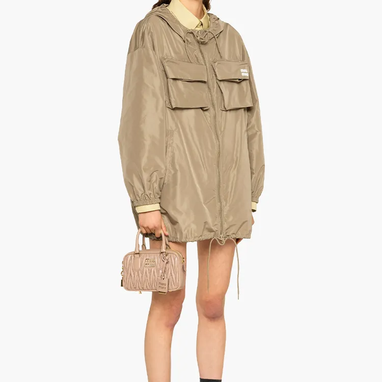 MIU MIU Arcadie Series Leather Shoulder Bag, Crossbody Bag, Handbag Trumpets Women's Camel-6