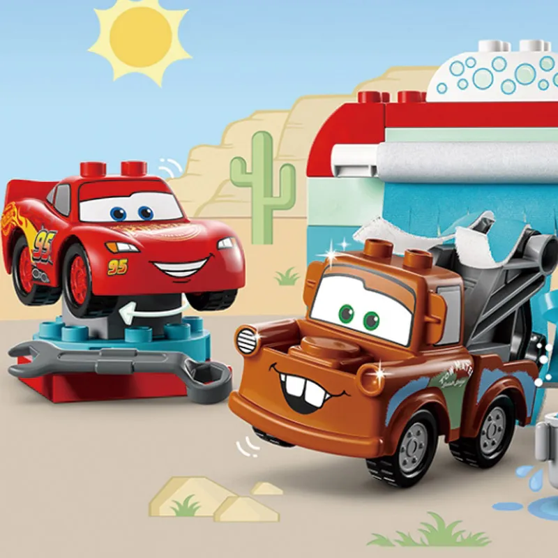 LEGO Lightning McQueen & Mater's Car Wash Fun Building Blocks 10996-1
