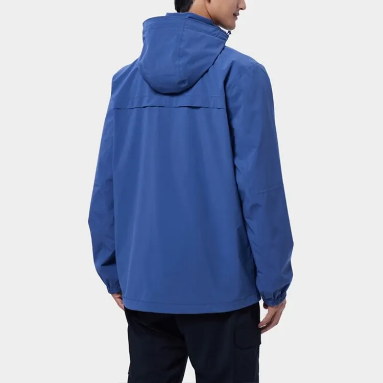 Columbia Outdoor Hiking Windbreaker Jacket Men's Blue-4