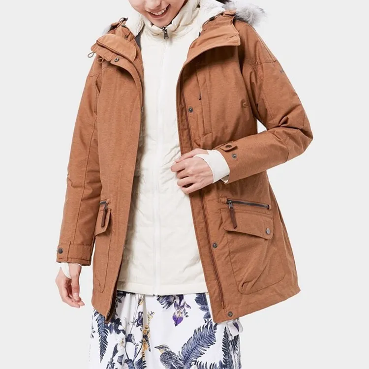 Columbia Windbreaker Jackets Women's Brown-6