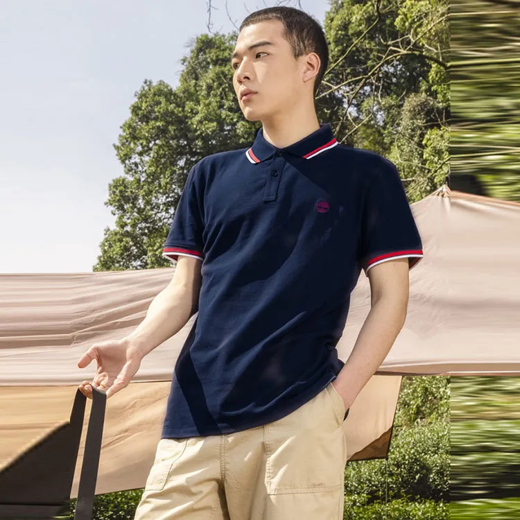 Timberland Polo Shirts Men Dark Sapphire-7