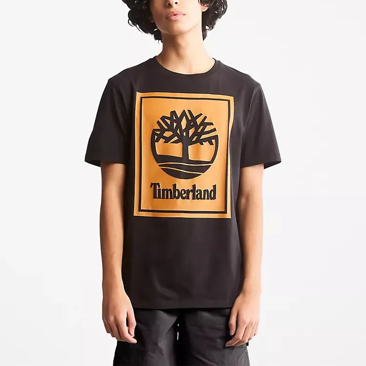 Timberland Set in Sleeve T Shirt Men's Black-2