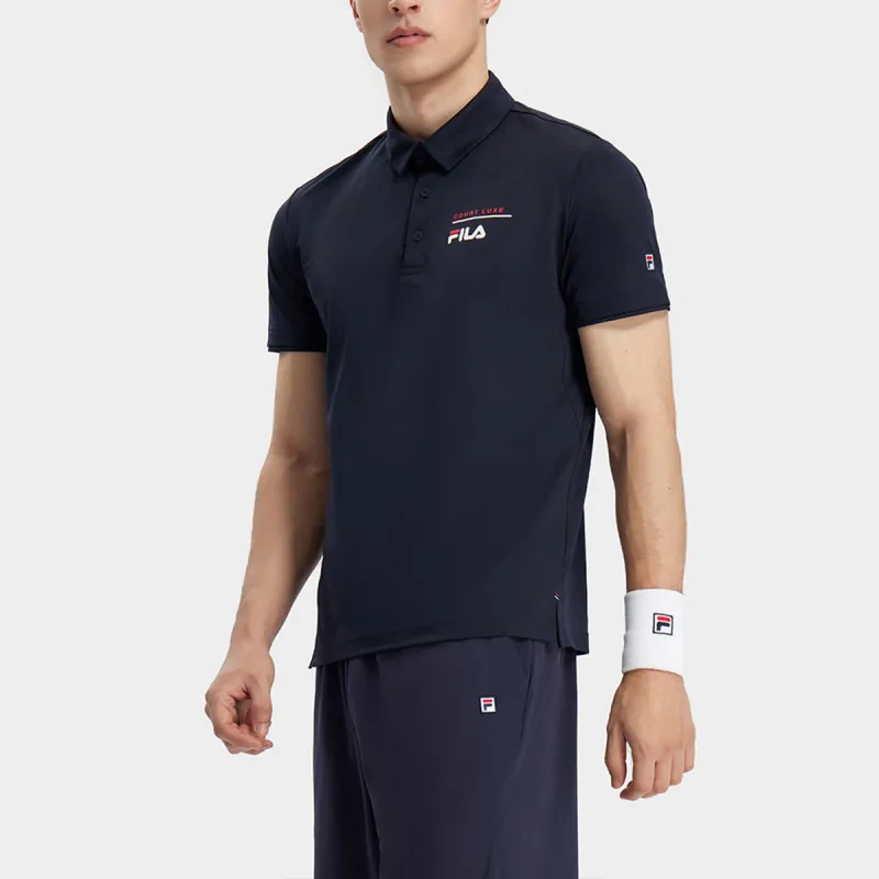 FILA Polo Shirt Men's Royal Blue-5