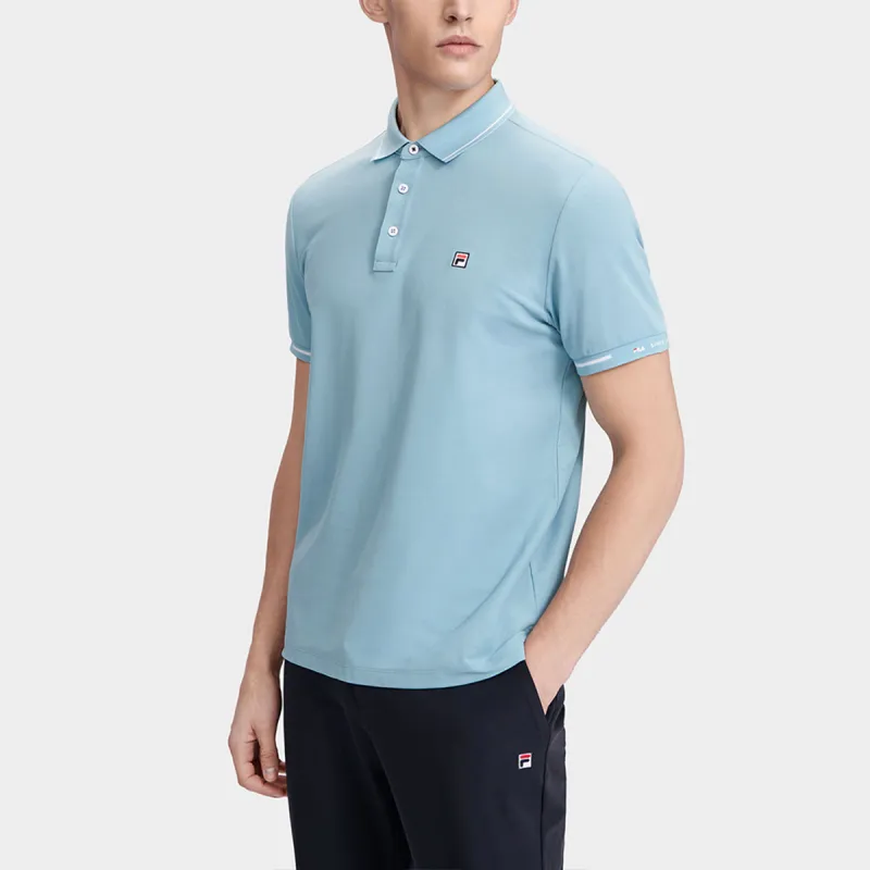 FILA Polo Shirts Men Forget-Me-Not Blue-4