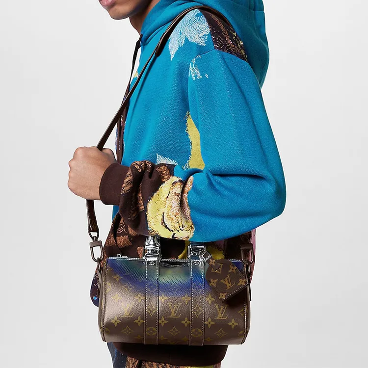 LOUIS VUITTON Keepall Bandouliere 25 Metallic-6