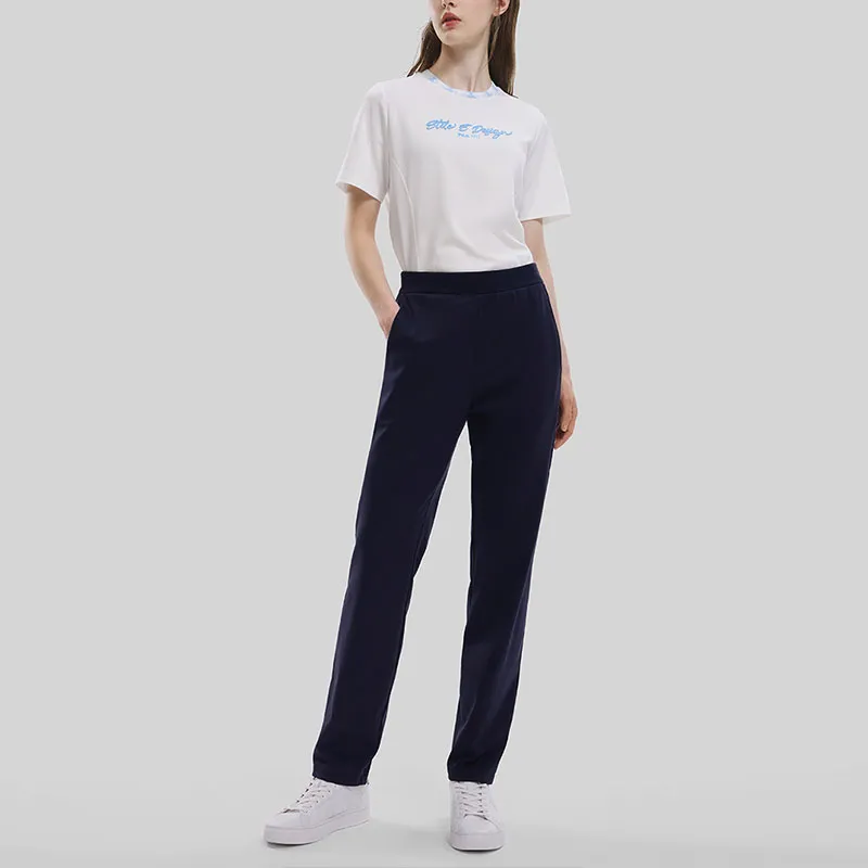 FILA Knitted Sweatpants Women's Legend Blue-4