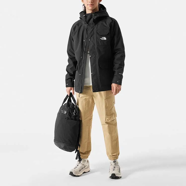THE NORTH FACE City Outdoor Collection Hiking Waterproof And Windproof Windbreaker Jacket Men's Black-1