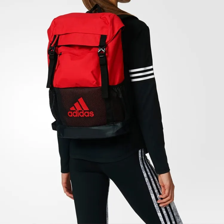 Adidas Polyester Backpack Regular Unisex Bright Red/Black-4