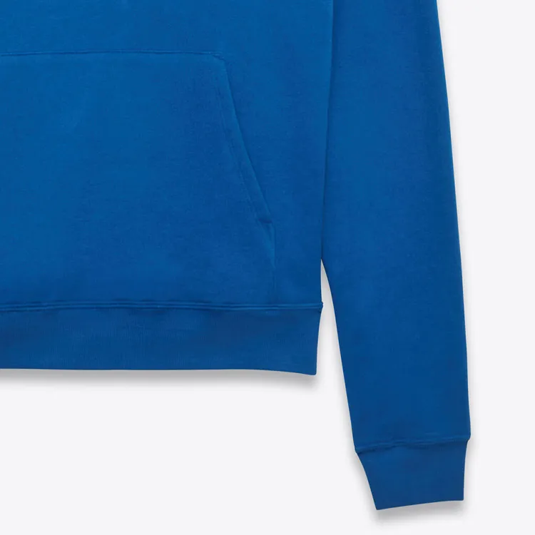 SAINT LAURENT Logo Embroidered Drawstring Hoodie-3