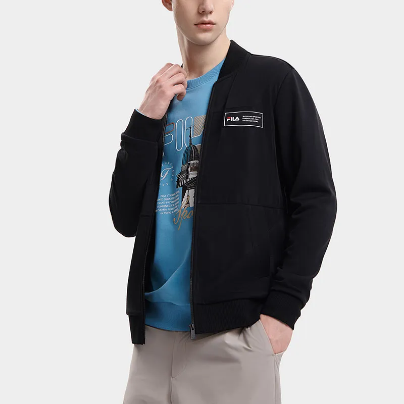 FILA Jackets Men Jet Black-4