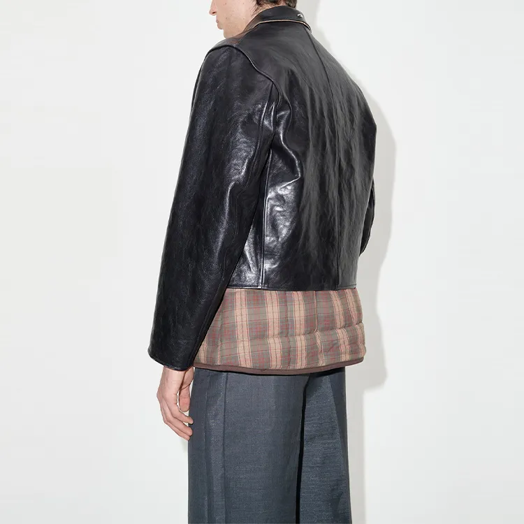 OUR LEGACY Mini Leather Zipped Jacket-5