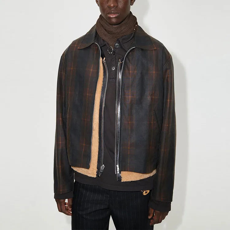 OUR LEGACY Check-print Cotton Shirt Jacket-4