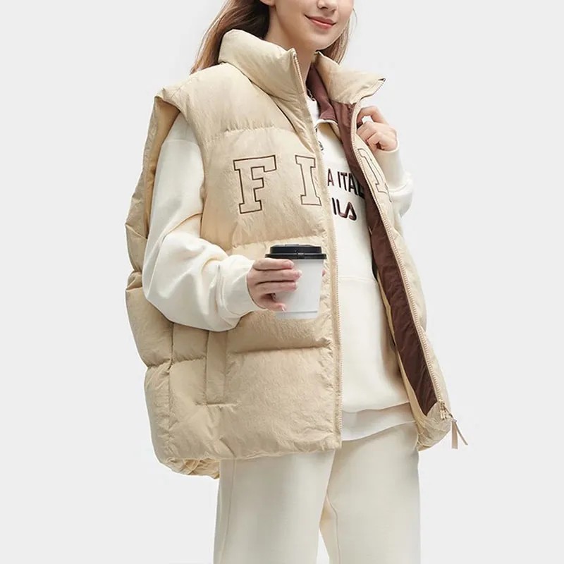 FILA Vests Unisex Light Sand Camel-4