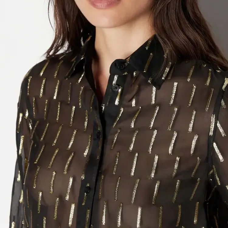 ARMANI EXCHANGE Stripe detail Button up Shirt-5