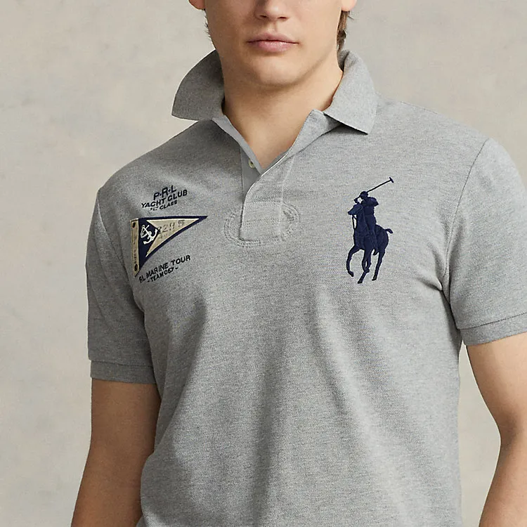 Polo Ralph Lauren Polo Shirts Men Gray-8