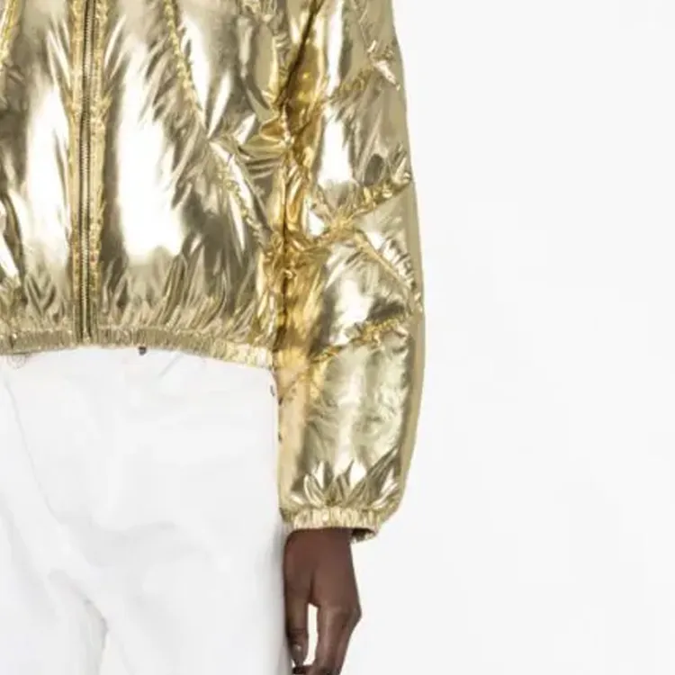 PINKO Puffer Jackets Women's Gold-4
