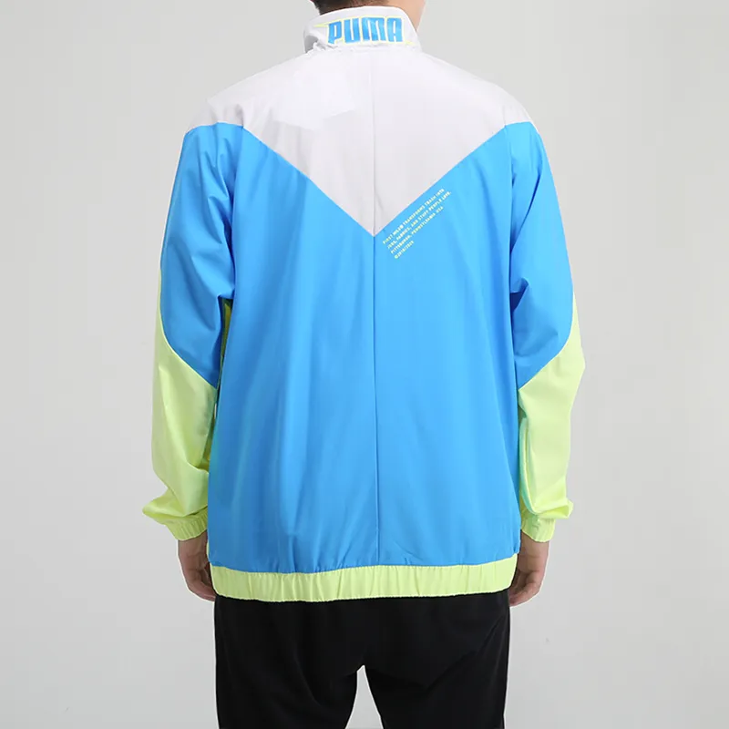 PUMA Puma Men X First Mile Xtreme Sweatshirt Men's Gray Blue & Yellow-2