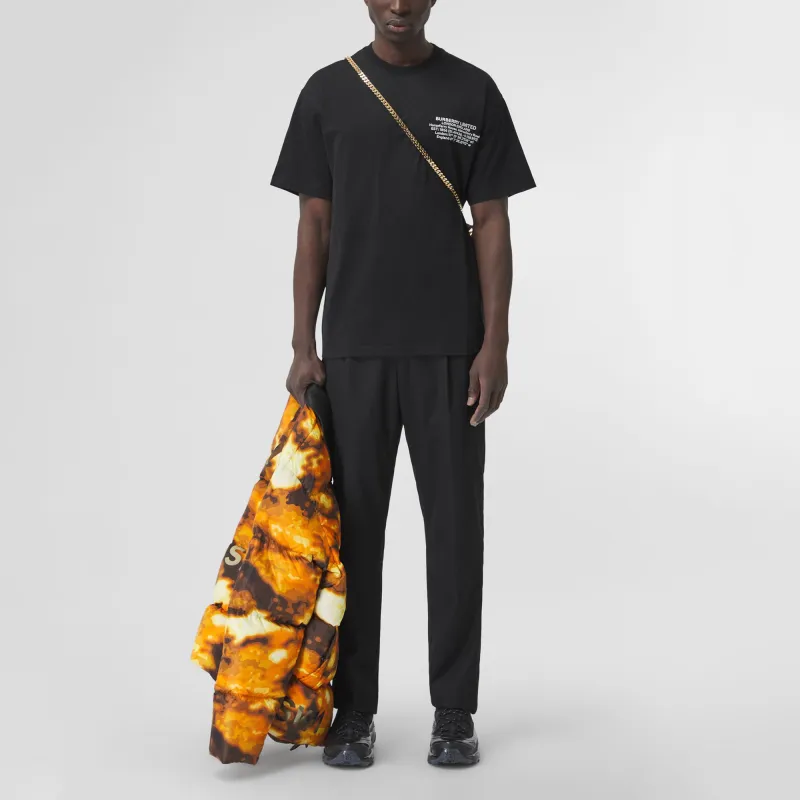 Burberry Location Print Cotton Oversized T Shirt-2