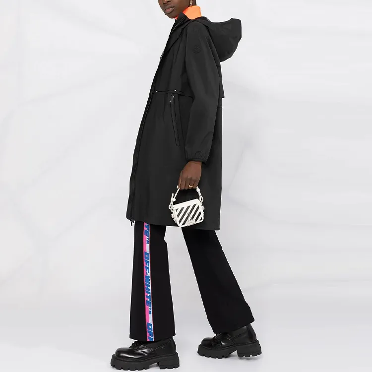 Moncler Hooded Rain Coat 'Black'-3