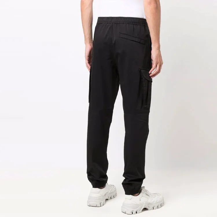 STONE ISLAND Knitted Sports Pants Men's Black-1