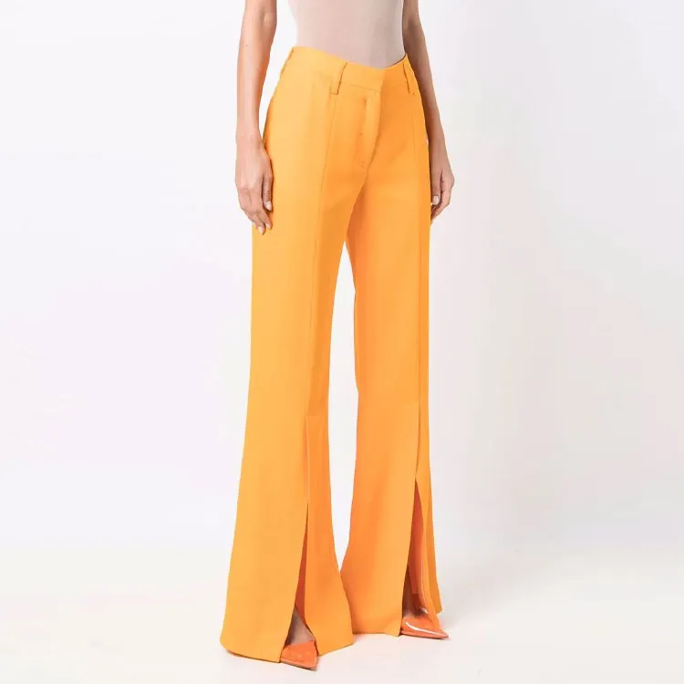 OFF WHITE FW21 Suit Trousers Women's Orange-3