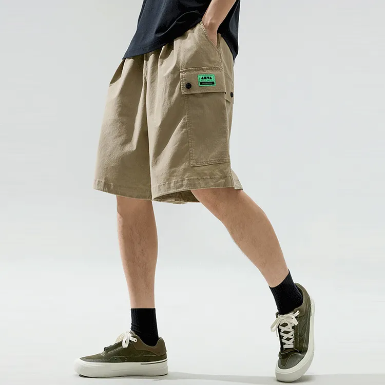Anta Loose Fit Shorts Men's Khaki-8