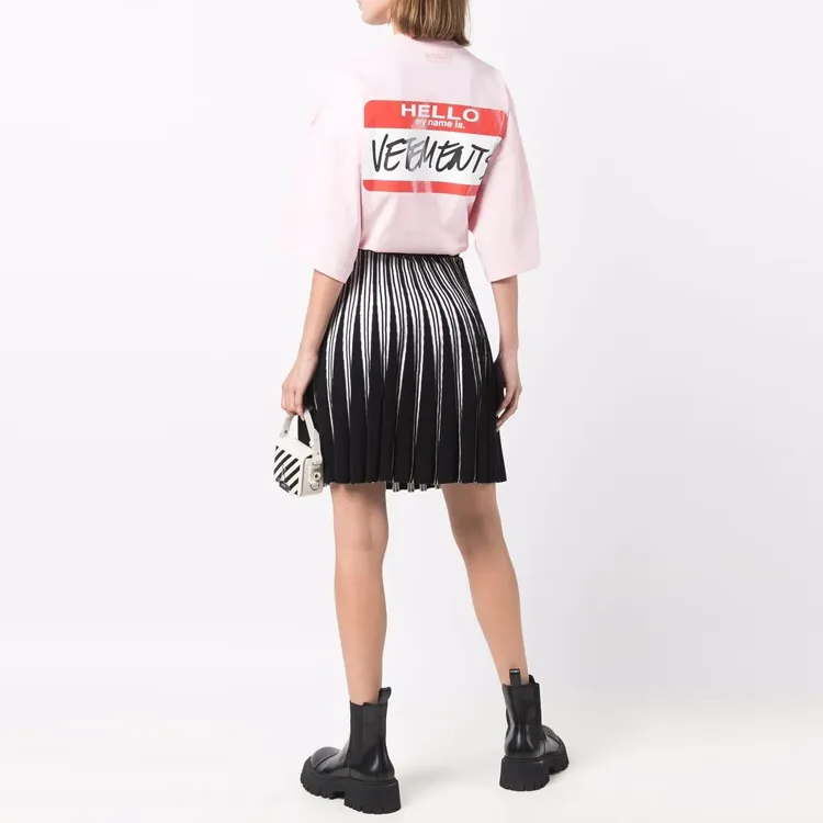 Vetements T-Shirts Unisex Pink-4