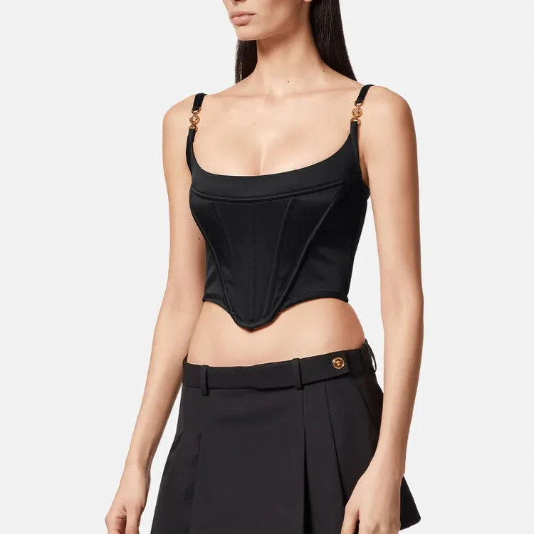 VERSACE Medusa 95 Corset Top 'Black'-3
