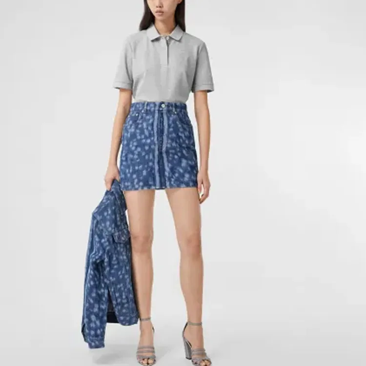 Burberry Polo Shirts Women's Gray-1