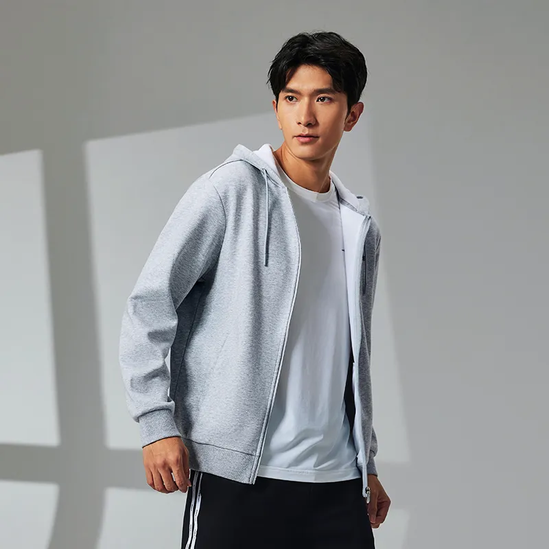 Erke Sweatshirts Men Bright Light Heather Gray-7
