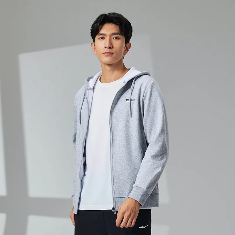 Erke Sweatshirts Men Bright Light Heather Gray-8