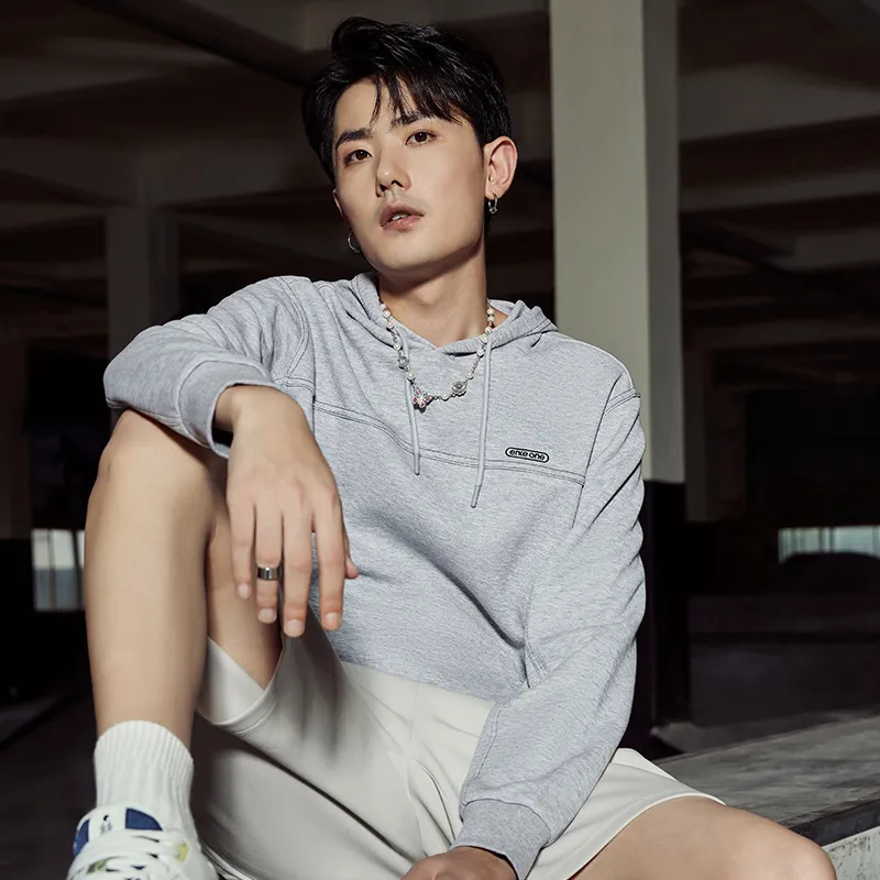 Erke Sweatshirts Men Mica Heather Gray-5