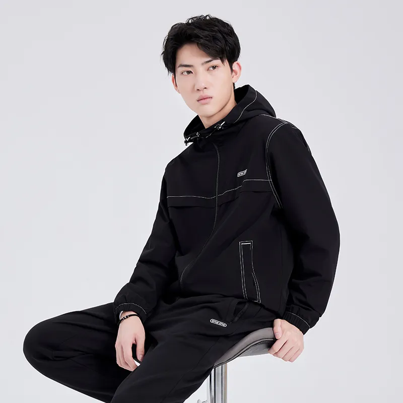 Erke Jackets Men Jet Black-3