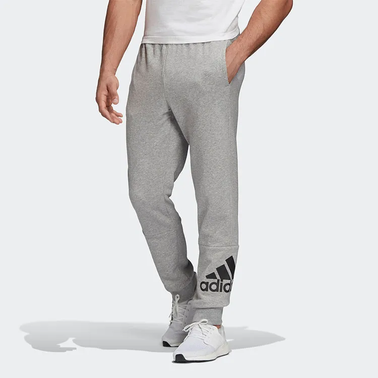 Adidas Knitted Sweatpants Men Medium Heather Gray-3