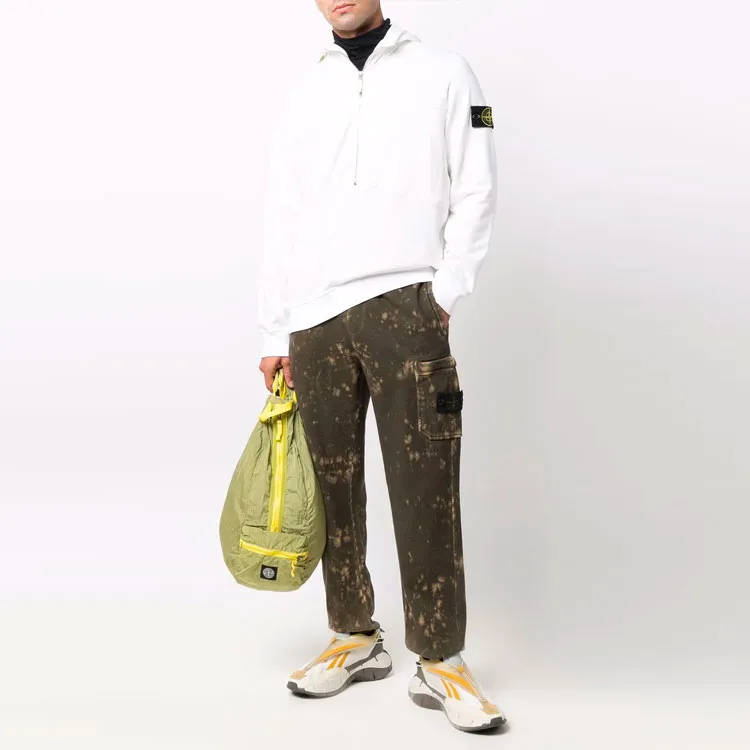 STONE ISLAND Knitted Sweatpants Men Green-1