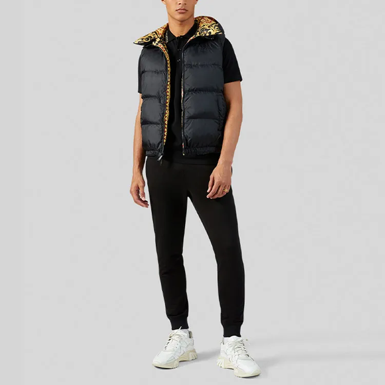 VERSACE VERSACE Knitted Sports Pants Men's Black-1
