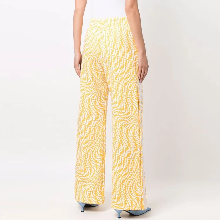 FENDI FW21 Casual Pants Women's Yellow-2