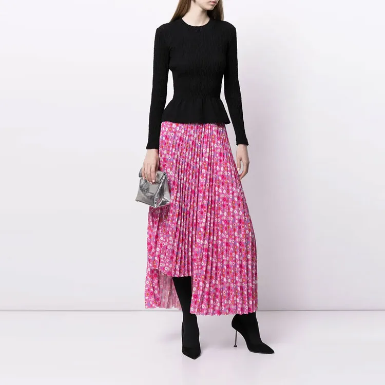 Balenciaga Casual Long Skirts Women's Pink-1