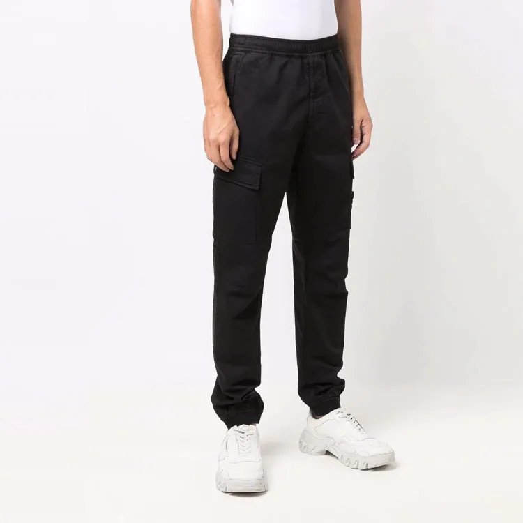 STONE ISLAND Knitted Sports Pants Men's Black-5