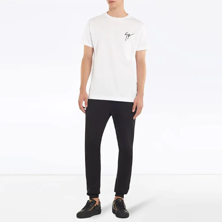 Giuseppe Zanotti Logo Embroidered T shirt-2