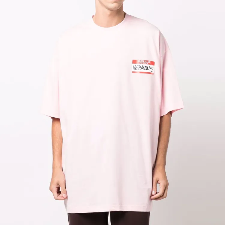 Vetements T-Shirts Unisex Pink-1