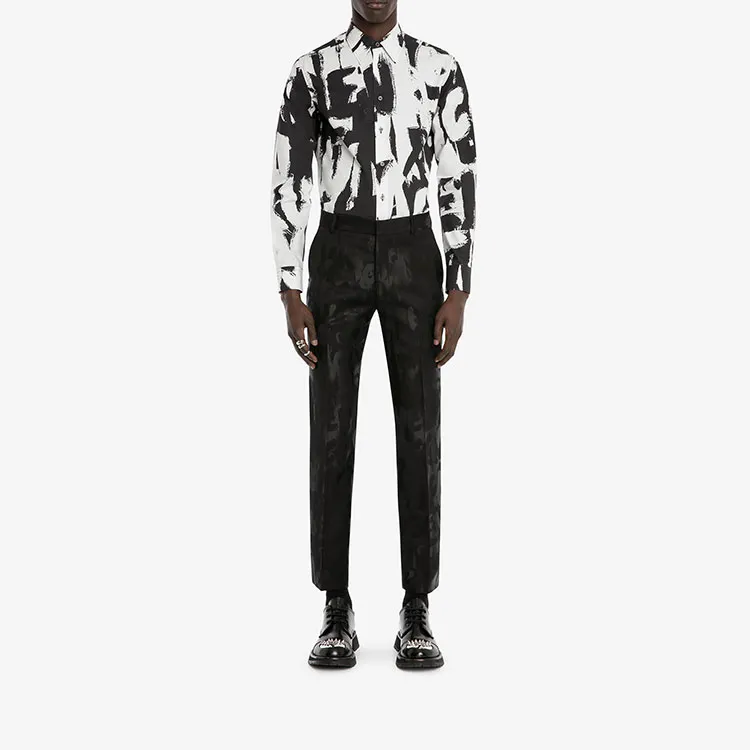 Alexander McQueen SS22 Casual Pants Men's Black-1
