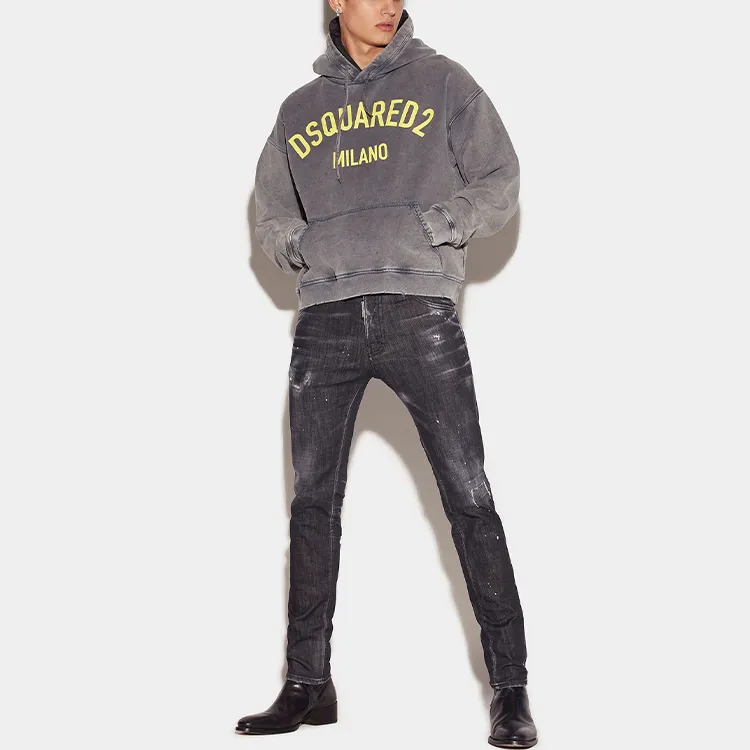 Dsquared2 Icon Wash Paint Splatter Skater Jeans-3