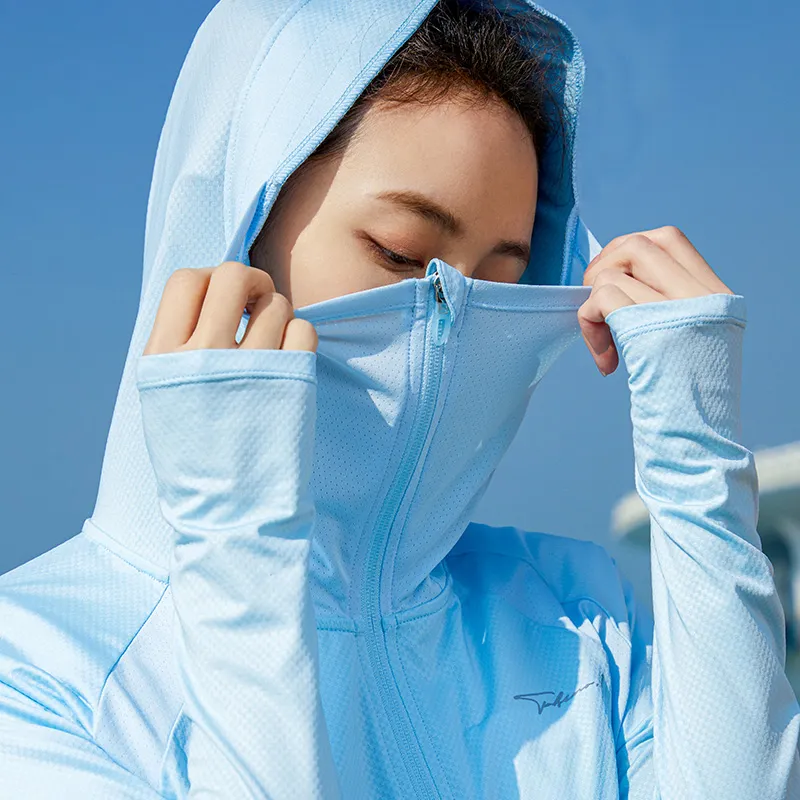 Erke Sun Protection Clothing Women's Light Lake Blue-2