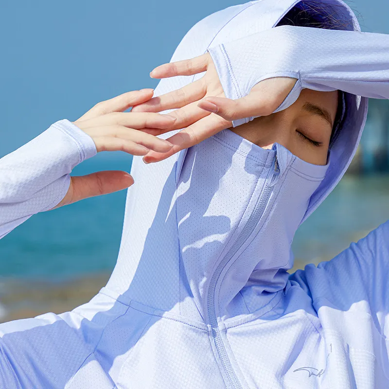 Erke Sun Protection Clothing Women's Light Lavender-2