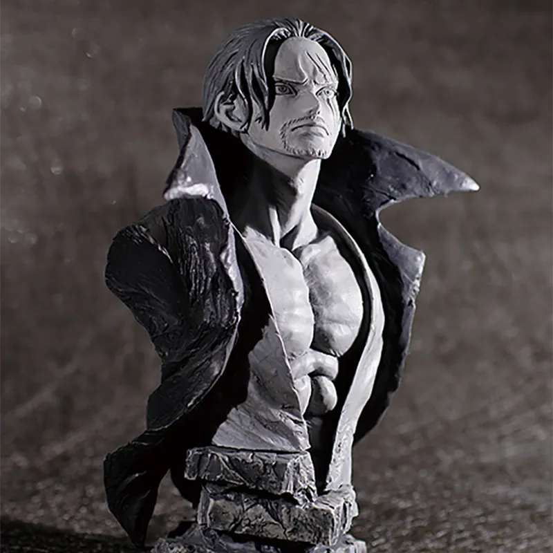 BANPRESTO One Piece Stylist X Photographer Red Haired Shanks Bust Statue Original Statues 16cm-2